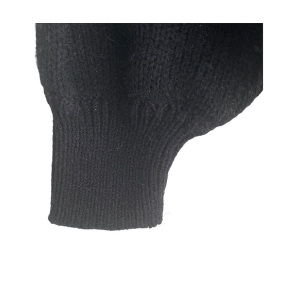 2for$38 Sentiment 80’s rhinestone beaded black holiday sweater sizeM - Picture 3 of 5